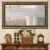 Top Vintage H-A Black&Gold Framed Rectangle Bathroom Mirror 40″x24″